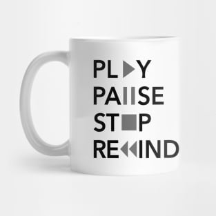 Play Pause Stop Rewind Mug